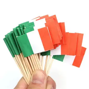 ที่กำหนดเองไม้ Toothpicks Toothpicks ธงค็อกเทลประเทศ FLAG Picks