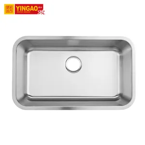 2718 Modern Design Upc Single Bowl Undermount Kitchen SUS304 Stainless Steel Sink