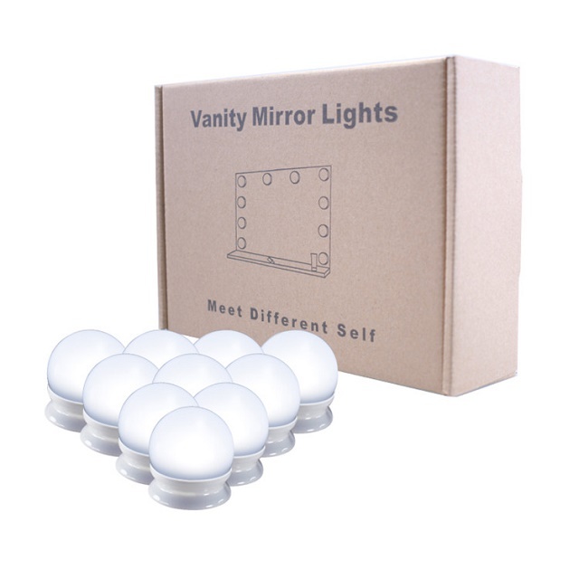LED Makeup Bulbs Make-up Cosmetic Mirror Light Bulb with Stable 3M Sticker for Bathroom Vanity Lighting Dressing