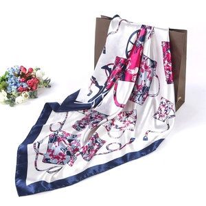 hot products new printed satin scarf lady