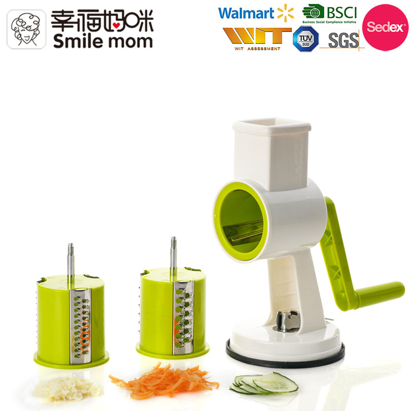 Высококачественная круглая Терка-шинковка, резак для овощей, измельчитель, терка для картофеля и моркови, слайсер, барабанная терка