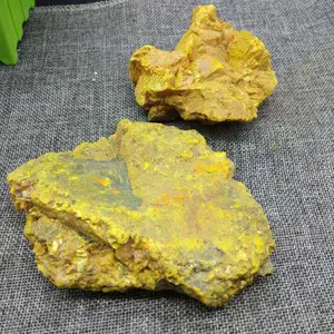 Orpiment ve Realgar Mineral Paragenic kristal numune