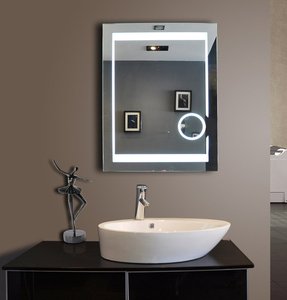 Liteharbor Blanc LED Miroir Lumière Design Moderne Carré Coiffeuse <span class=keywords><strong>Luminaire</strong></span> Miroir Rectangulaire Mural pour Hôtels - Product Image 2