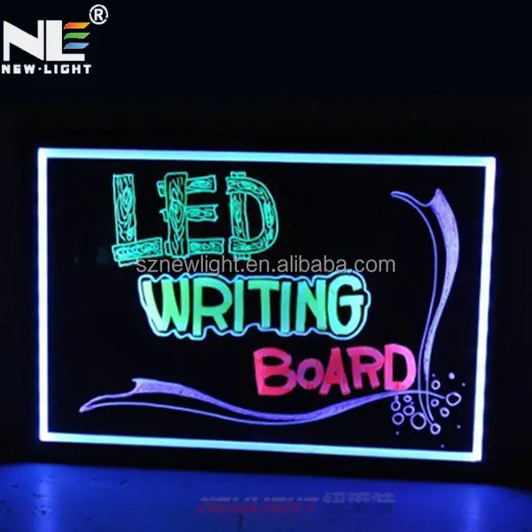 2014 nuevos inventos productos nuevos de alta tecnología led, producto de tablero de escritura/placa de led