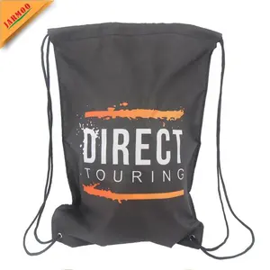 कस्टम लोगो मुद्रित धूल जिम बोरी Drawstring बैग पेशेवर सस्ते पॉलिएस्टर Drawstring बैग प्रचारक