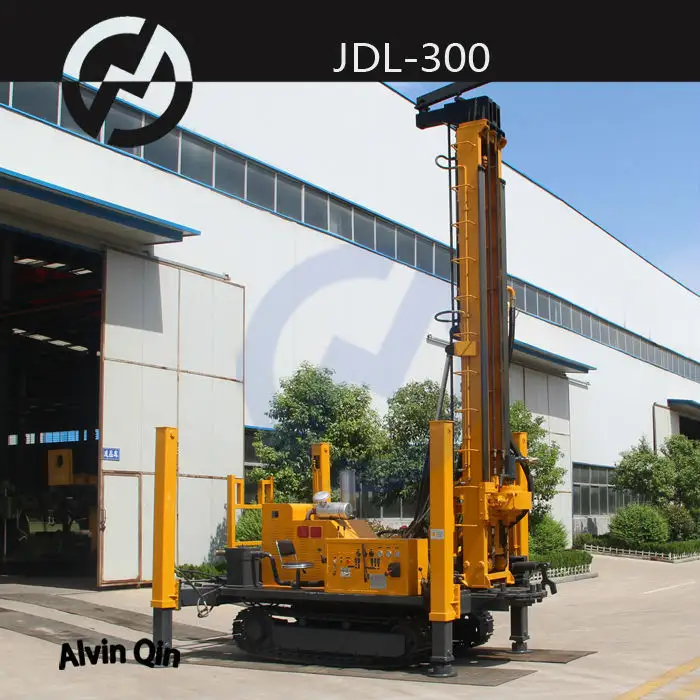JDL-300 DTH掘削リグパーカシブ二重目的井戸掘削機