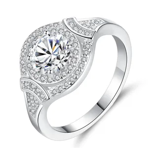 Best Selling Qings Brass Ring Plated Platinum Ring For Women
