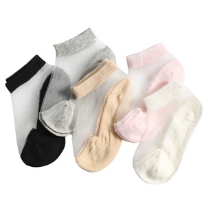 Été Mince Cristal Soie Cheville Coton Mignon Enfant Enfants Bébé Chaussettes - Product Image 1