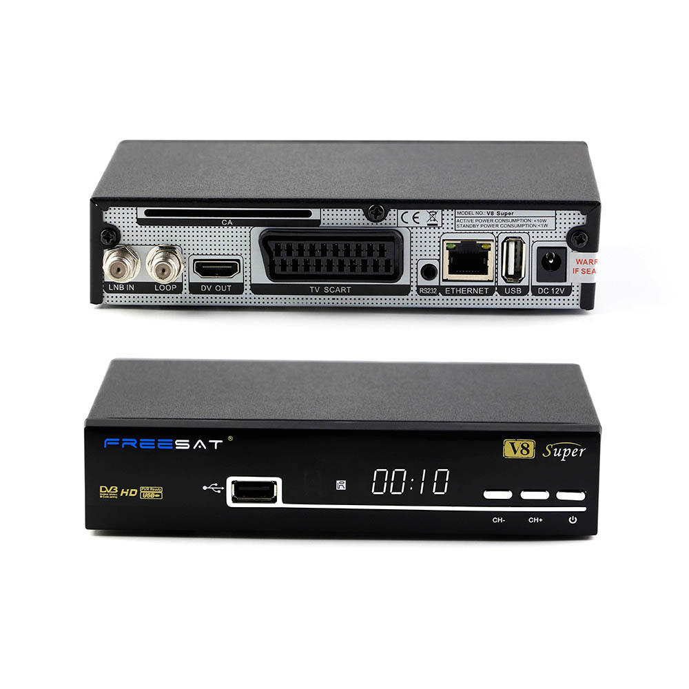 2017 Meilleur Full HD DVB-S2 V8 Super Numérique Satellite TV IPTV Set Top Box cccam powervu biss key youporn