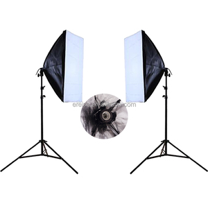 50*70cm Kit de <span class=keywords><strong>estudio</strong></span> fotográfico Iluminación de fotografía Kit de softbox de un portalámparas - Product Image 1