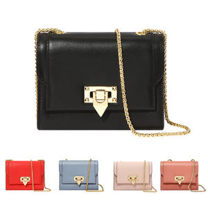 高端气质风格高品质斜挎包广州批发 PU 皮革长链女式斜挎包 - Product Image 2