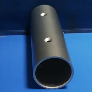 Cnc machining round aluminum pipe profiles with drilling holes