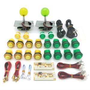 Machines de jeux d'arcade BRICOLAGE pièces ensemble <span class=keywords><strong>2</strong></span> pièces manettes et 16 pièces boutons poussoirs - Product Image 6