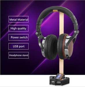 Лидер продаж, компьютерный аксессуар, настольный переключатель питания с держателем для наушников, компьютерный выключатель питания - Product Image 2