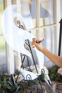 Perspex TRASPARENTE <span class=keywords><strong>Libro</strong></span> Degli Ospiti di Nozze Monogram Lettera Segno per la Guestbook Alternativa di Cerimonia Nuziale Acrilico Segno Lettere - Product Image 2