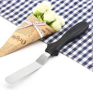 Hot Selling Household Stainless <strong>Steel</strong> 3 Pieces Set Butter Spatula <strong>Cake</strong> Spatula with Colorful Handle Baking <strong>Tool</strong>
