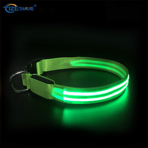Shenzhen Pets Accesorios grueso humano fuerte Martingale, cuello de cabeza, colorido <span class=keywords><strong>Collar</strong></span> de neón Led para perro y gato - Product Image 2