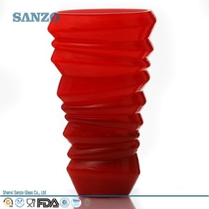 sanzo personalizado fabricante de vidrio blueglass eiffel torre florero - Product Image 1