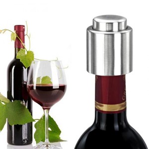 Tryme Bottle Stopper Stainless Steel Red Wine Stopper Vacuum Sealed Red Wine Bottle Spout Liquor Flow Stopper Pour Cap