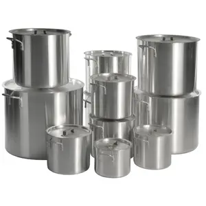 NSF Set Panci Masak Stainless Steel, Panci Masak Hotpot Kaserol Stainless Steel