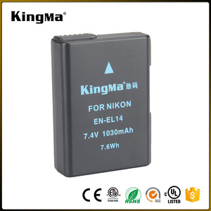KingMa Rechargeable Appareil Photo Numérique <span class=keywords><strong>Batterie</strong></span> 1030 mAh EN-EL14 <span class=keywords><strong>Batterie</strong></span> Pack <span class=keywords><strong>pour</strong></span> <span class=keywords><strong>Nikon</strong></span> D3400 D3100 D3200 D5100 <span class=keywords><strong>D5200</strong></span> - Product Image 1