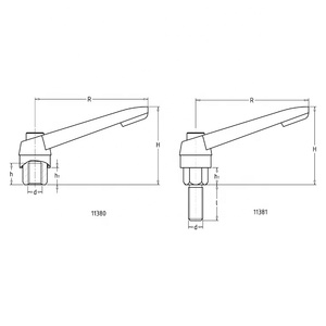 Clamping Rachet <strong>Adjustable</strong> Handle <strong>Knob</strong> With M8*1.25 Pictch - Product Image 5