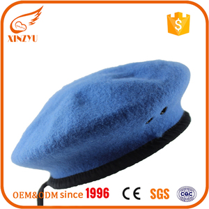 2018 الجملة الرخيصة 100% الصوف الأسود/قبعات حمراء للرجل - Product Image 2