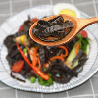 Fideos de frijol negro secos de alta proteína/Pasta de soja negra de alta fibra/comida vegana orgánica
