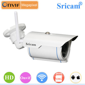 Full hd onvif 128g micro sd-karte sricam sp007 wifi outdoor-kamera <span class=keywords><strong>p2p</strong></span> wifi <span class=keywords><strong>ip</strong></span> kamera mit freier <span class=keywords><strong>uid</strong></span> - Product Image 4