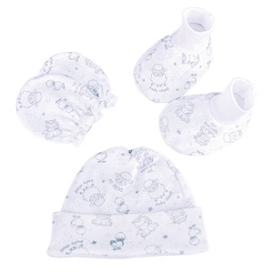 2019 di Promozione 3-Pezzi Set Sveglio Appena Nato Del Bambino Stivaletti Guanti Bambino Caldo Cap - Product Image 5