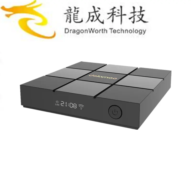 New produkt DOLAMEE D6 S905X 1G 8G tiger t800 full hd satelliten-receiver für großhandel ott 6.0 tv box set-top-box wifi