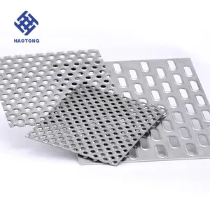 China hot sale stainless steel slotted hole perforated steel sheet