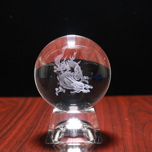 สวย3D เลเซอร์คริสตัล Ball ศิลปะจีนเครื่องประดับสำหรับขาย - Product Image 3