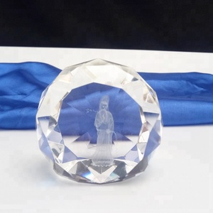 Haute Qualité Ronde À Facettes Cristal taillé 3D <span class=keywords><strong>Laser</strong></span> Cristal Blanc Balle K9 Verre Cut <span class=keywords><strong>Boule</strong></span> Pour La Maison Décoration - Product Image 6