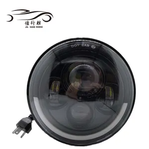 JHS High Power 7'' Round Led Headlight for offroad Truck Jeep Motorcycle LED Headlamp CE ROHS