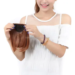 Flequillo de cabello humano 100 natural, flequillo de cabello humano, clip