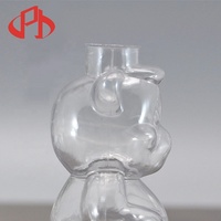 Bouteilles étanches en plastique transparent en forme d'ours pour PVC, flacons de 100ml