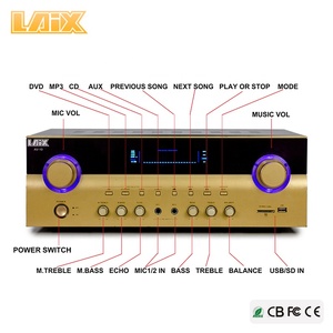 Laix AV-10 Cao Cấp Tốt Nhất Trung QUốc Ống Audiophile Điện Công Tắc Lớn Led Hiển Thị Profussional Karaoke Khuếch Đại - Product Image 5
