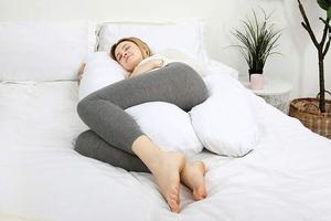 Cuscino per Gravidanza a Forma di U, 55 Pollici, Morbido, Design Personalizzato, 100% Cotone OEKO-TEX, Supporto per il Sonno e la Schiena - Product Image 2