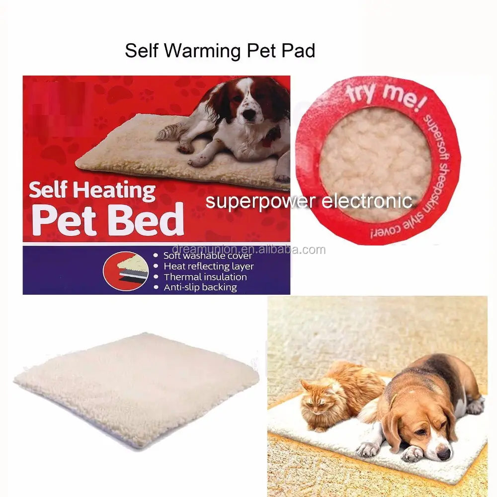 Auto calentamiento térmico para mascotas perro gato cama cojín caliente Mat Super caliente alfombra lavable
