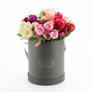 Scatola per Fiori di Lusso Portatile, Nuovo Design Personalizzato di Alta Qualità per Confezioni Regalo, Scatola Rotonda per Imballaggio Fiori - Product Image 2