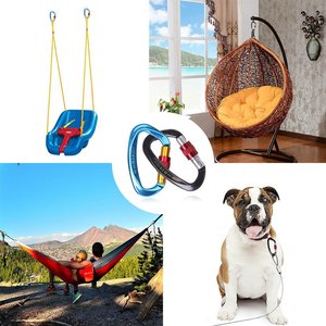 Équipement de <span class=keywords><strong>camping</strong></span> Escalade Mousqueton en forme de D Crochet d'escalade verrouillable Outils de sport en plein air - Product Image 5