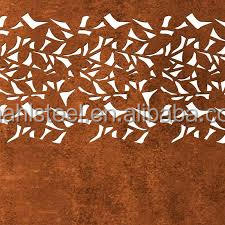 Panneaux de portes décoratives en acier corsage, 12 pièces, perforé, en feuille métallique - Product Image 4