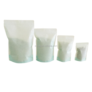 Rõ Ràng Nhựa Giấy Gạo Nhiều Lớp Vật Liệu Doypack Poly Đứng Lên Túi Với Dây Kéo Cho Bao Bì Thực Phẩm Phân Hủy Sinh Học - Product Image 5