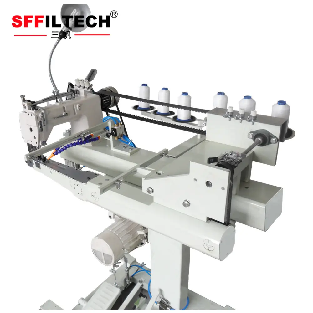 Máquina de costura de agulha eficiente alta, para saco de filtro