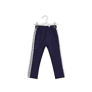 Commercio all'ingrosso di abbigliamento a Los Angeles nero lunghi di sport per bambini in cotone leggings