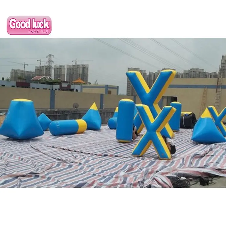 सस्ते Inflatable हवा तंग लेजर टैग बाधा के लिए inflatable पेंटबॉल बंकरों पेंटबॉल तीरंदाजी खेल