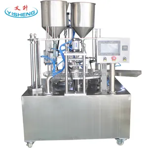 custom factory price aluminum cover cup filling sealing machine cup packing machine
