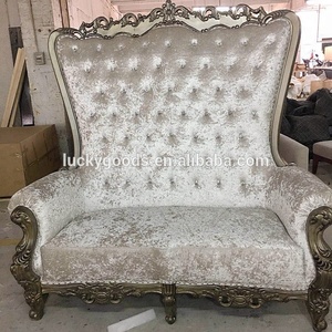 LYZ021 Luckygoods Hot <strong>Sale</strong> Wedding Party Event White Antique <strong>High</strong> Back king Throne <strong>Chair</strong> Antique Throne <strong>Chairs</strong> <strong>on</strong> <strong>Sale</strong> - Product Image 5