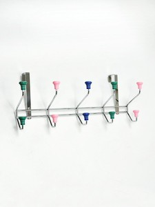 Flower Design 5 decorative colorful metal over <b>door</b> <b>hook</b> - Product Image 4